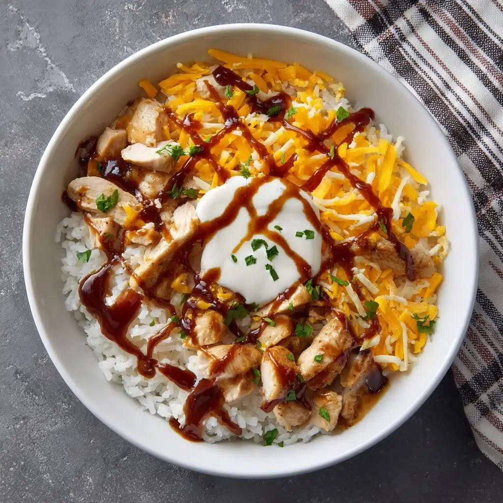 Macro Friendly BBQ Ranch Chicken Bowl with 42g of Protein Recipe