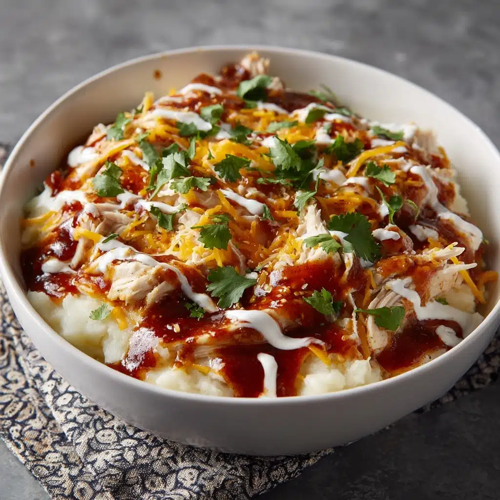 Macro Friendly BBQ Ranch Chicken Bowl with 42g of Protein Recipe - Recipe Image