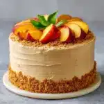 Peach Cake with Brown Sugar Frosting Recipe