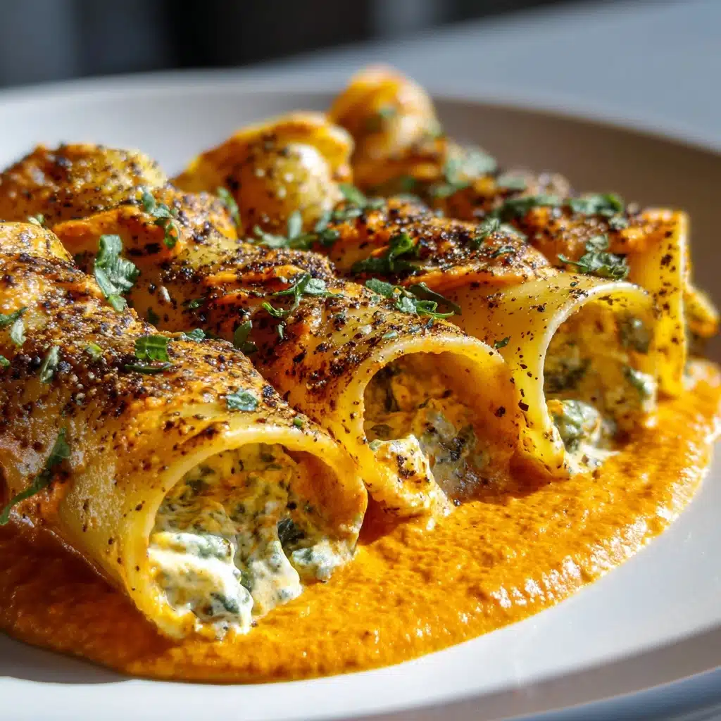 asta Rolls with Roasted Red Pepper Cream Recipe - Recipe Image