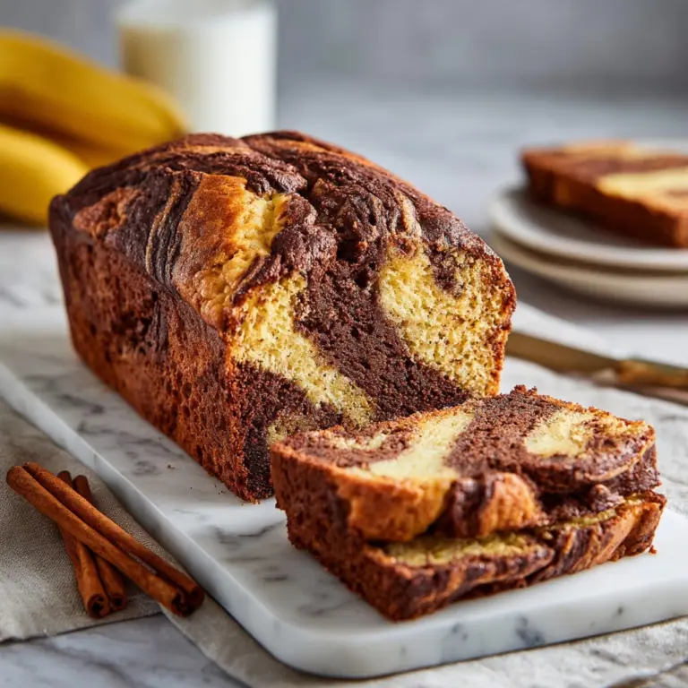 Cinnamon Swirled Banana Bread Recipe