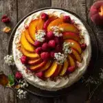 Peaches and Cream Pretzel Pie Recipe