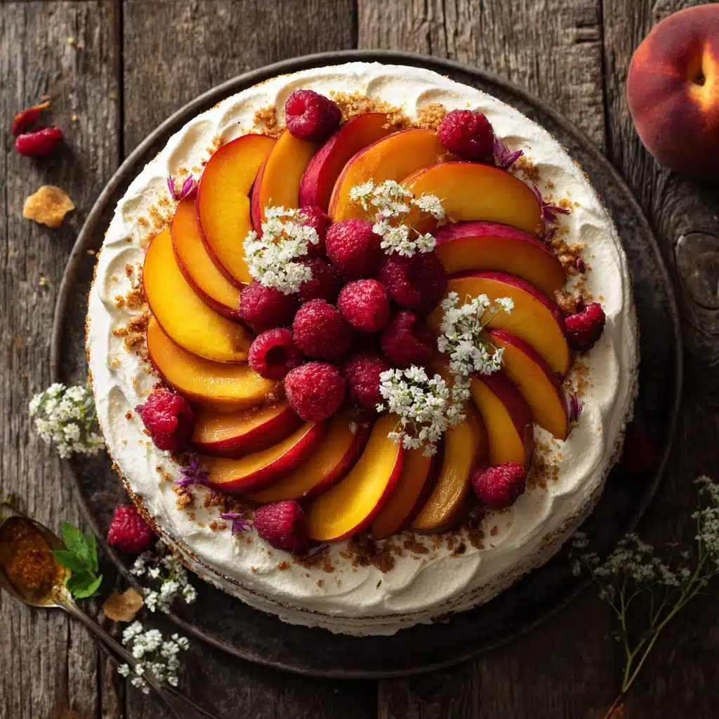 Peaches and Cream Pretzel Pie Recipe