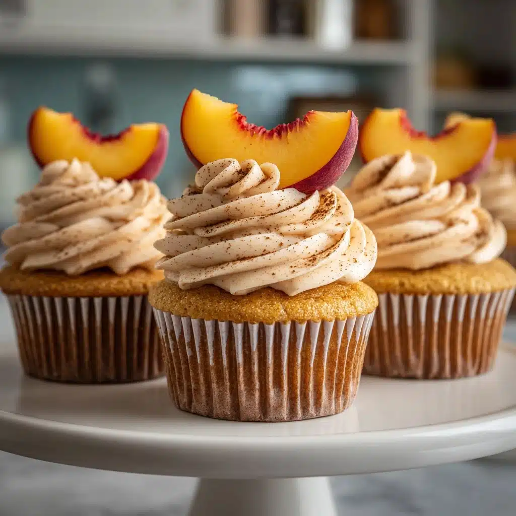 Honey Peach Cream Cheese Cupcakes Recipe - Recipe Image