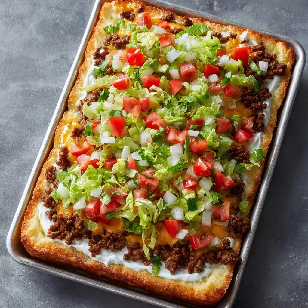 Taco Pizza Appetizer: A Delightful Fusion of Flavors Recipe - Recipe Image