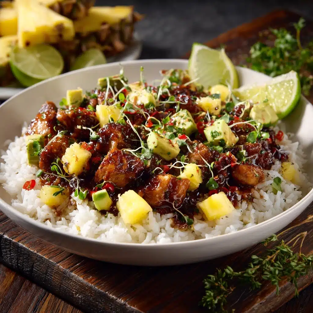 30 Minute Pineapple Chicken with Coconut Rice Recipe - Recipe Image