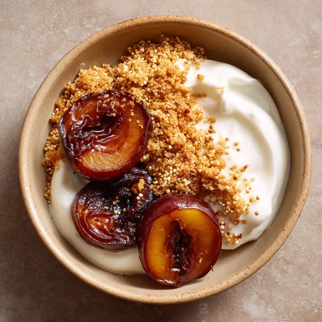 Seared Plums & Cinnamon Quinoa Recipe - Recipe Image