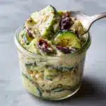 High Protein Creamy Cucumber Chicken Salad Recipe