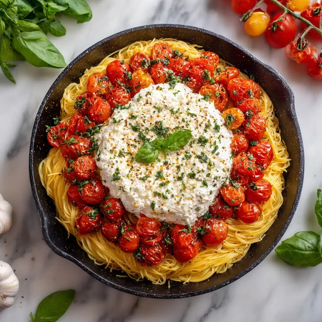 Roasted Tomato and Garlic Ricotta Pasta Recipe - Recipe Image