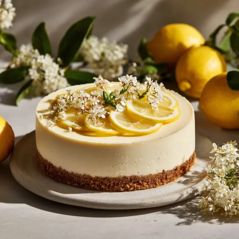 Easy No Bake Lemon Cheesecake Recipe