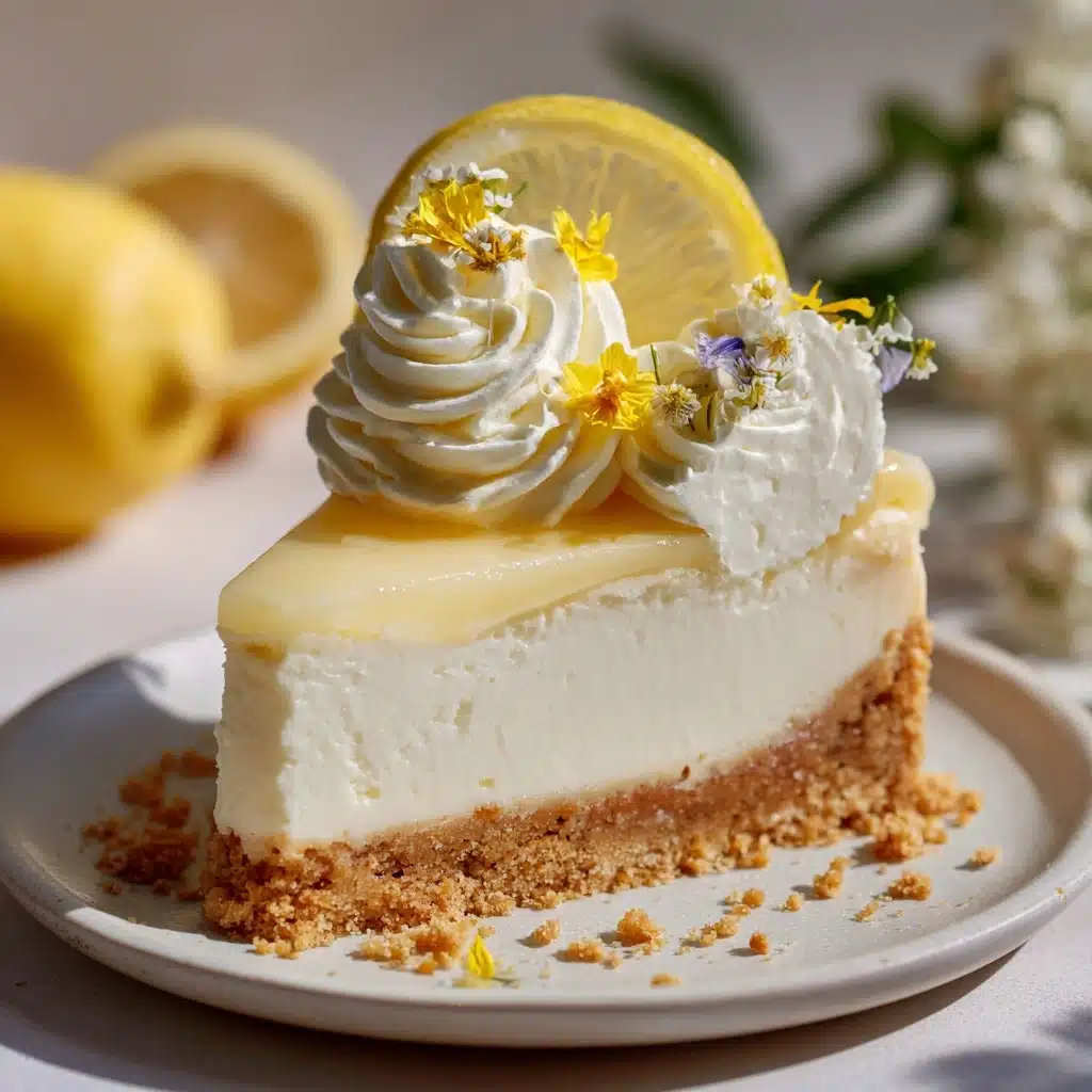Easy No Bake Lemon Cheesecake Recipe - Recipe Image