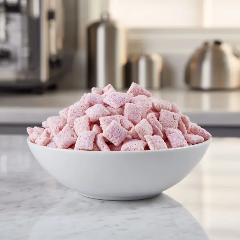 Easy Strawberry Shortcake Puppy Chow Recipe