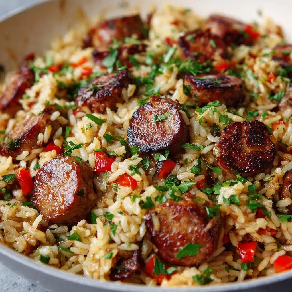 One-Pan Cajun Chicken Sausage & Rice Recipe