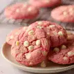 Strawberries & Cream Pudding Cookies Recipe