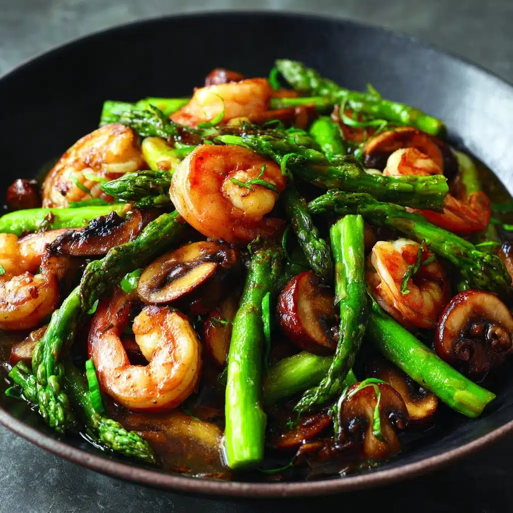 Shrimp and Asparagus Stir-Fry with Mushrooms Recipe - Recipe Image