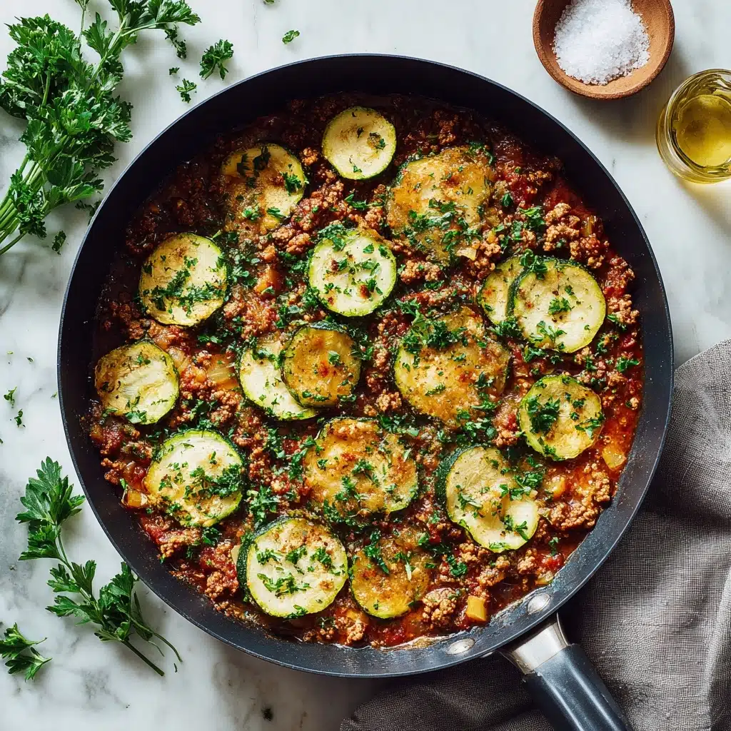 Ground Turkey and Zucchini Skillet Recipe - Recipe Image