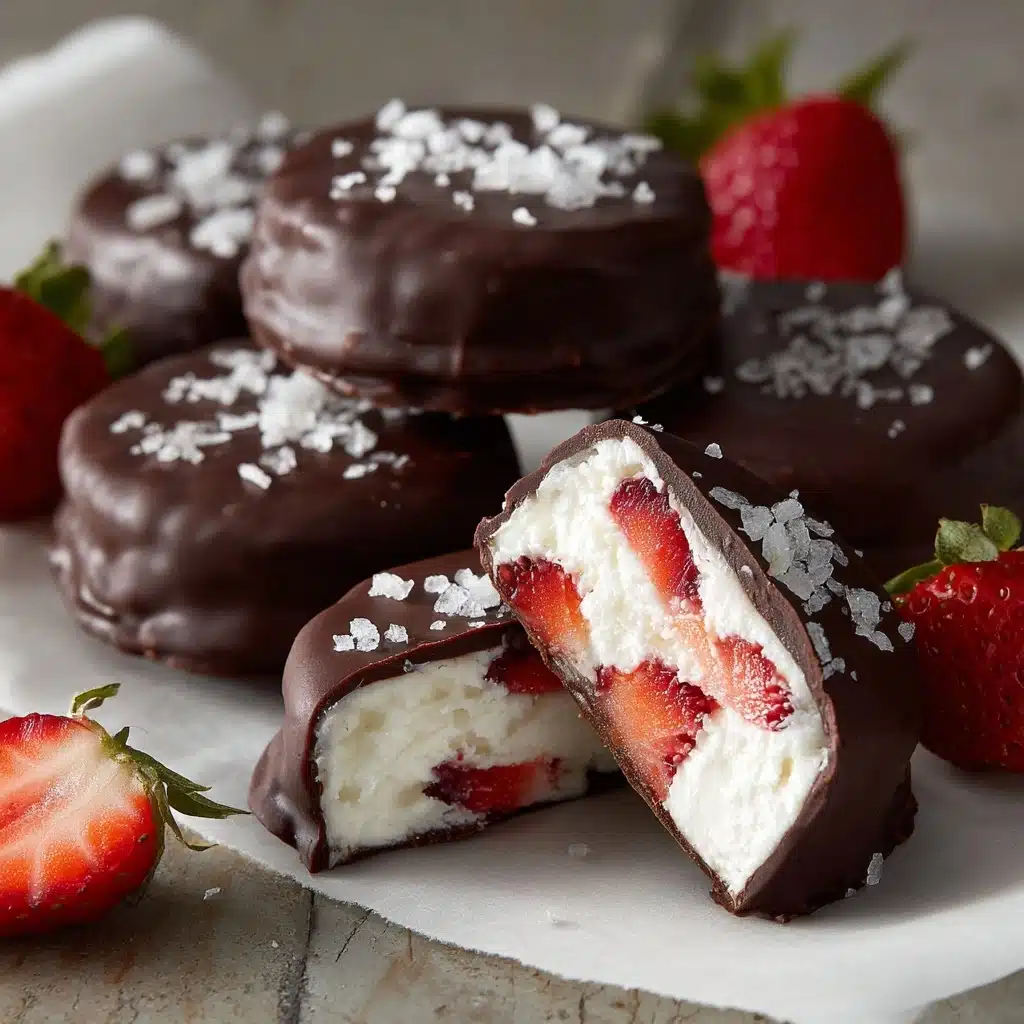 Chocolate Strawberry Frozen Yogurt Bites Recipe