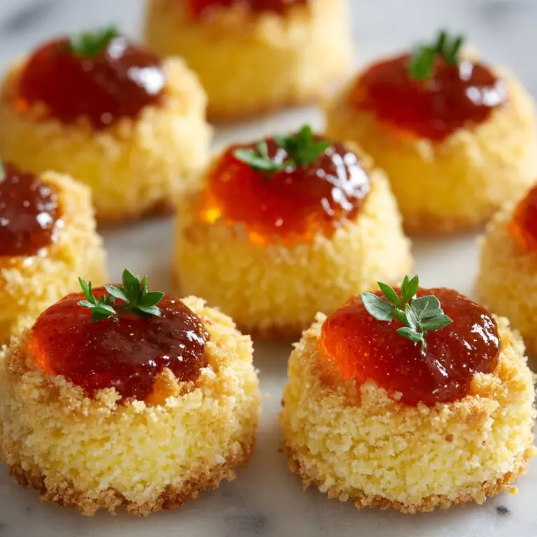 Cheesy Thumbprint Appetizers with Hot Pepper Jelly Recipe