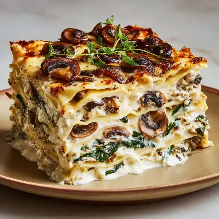 Mushroom And Spinach Lasagna Recipe