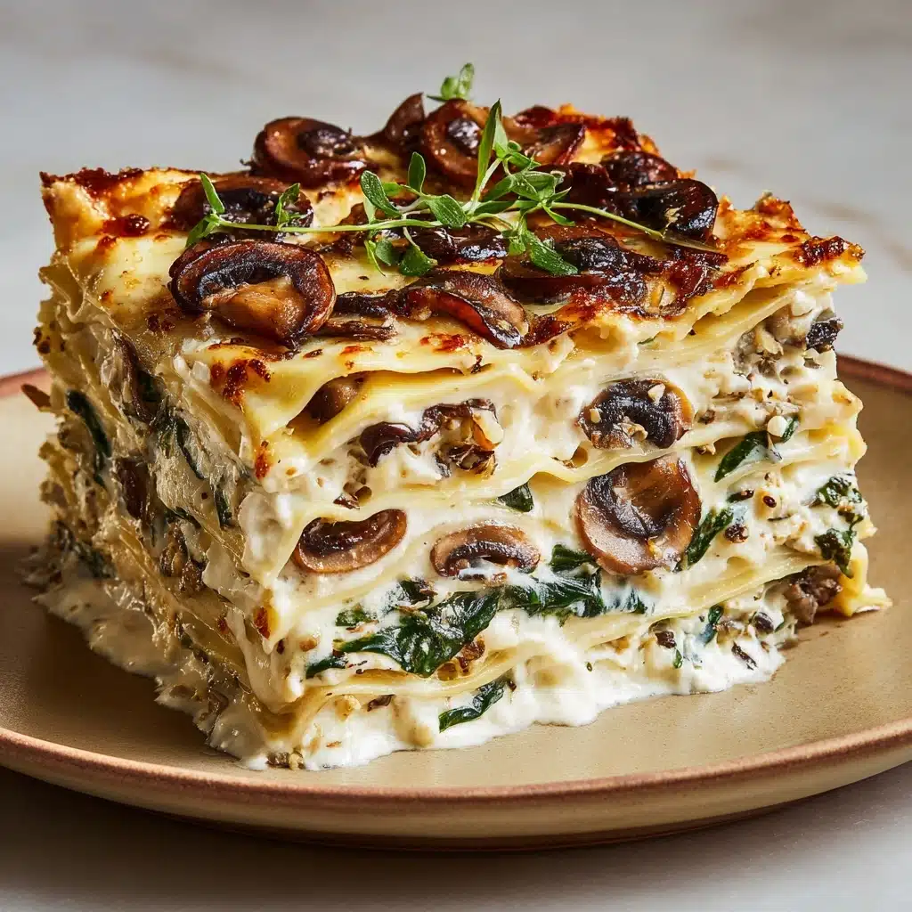 Mushroom And Spinach Lasagna Recipe