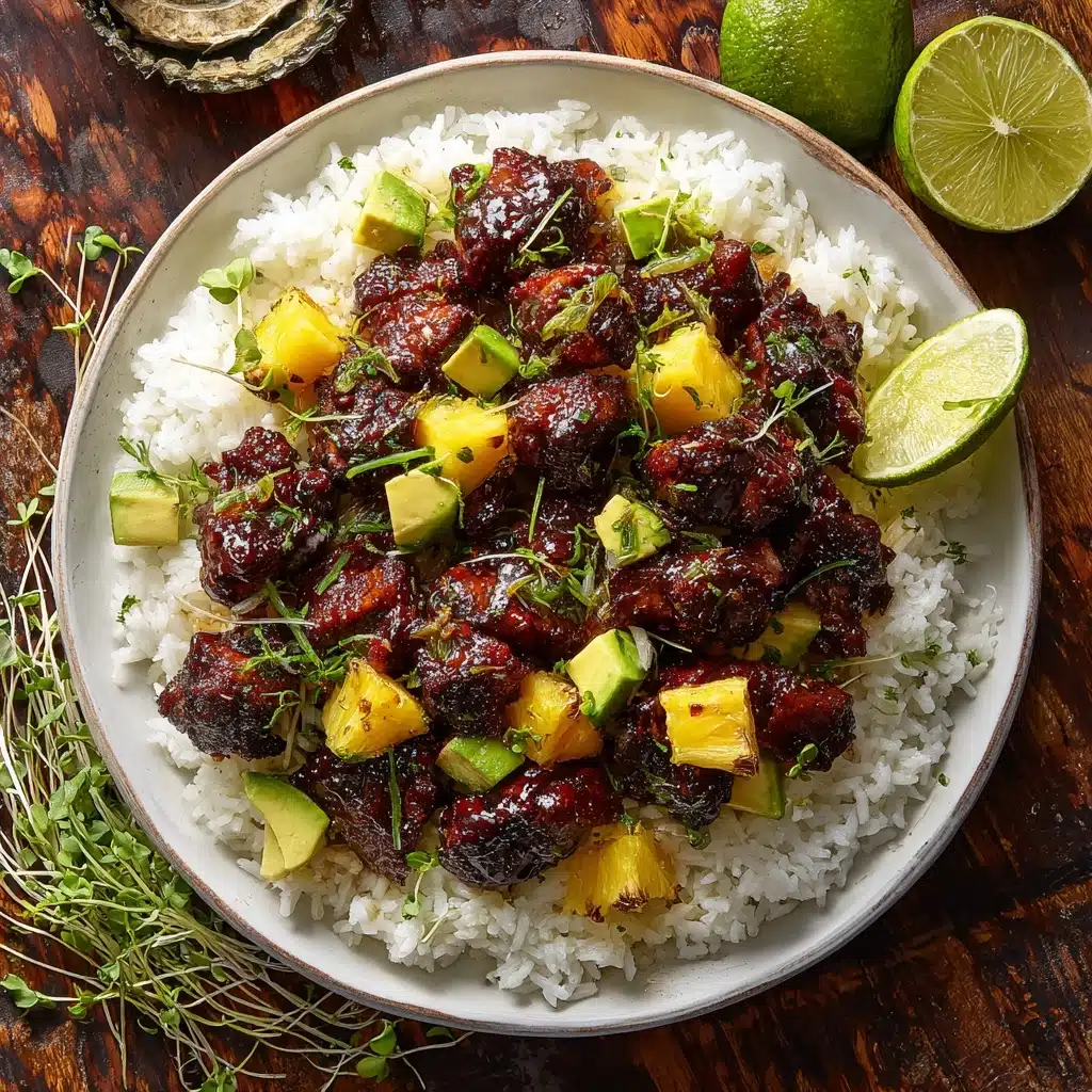 30 Minute Pineapple Chicken with Coconut Rice Recipe - Recipe Image