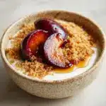 Seared Plums & Cinnamon Quinoa Recipe