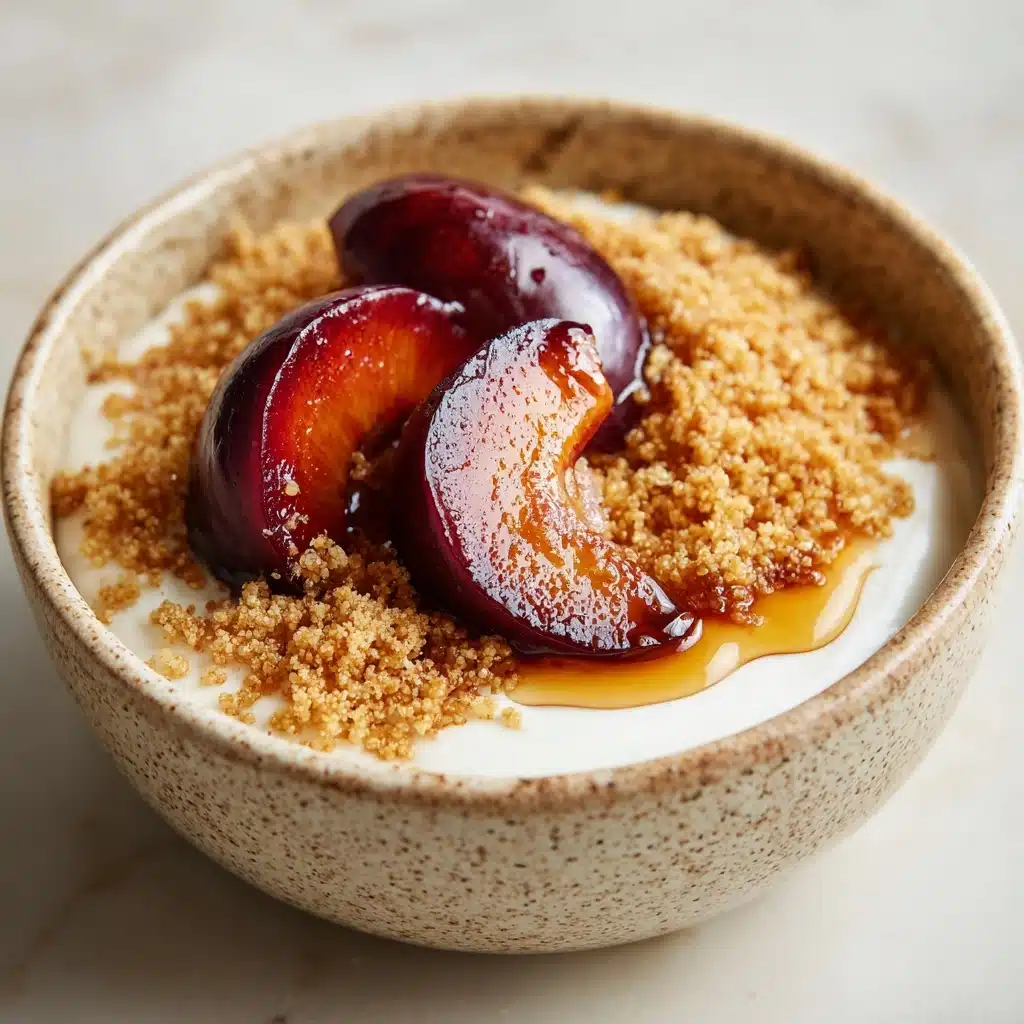Seared Plums & Cinnamon Quinoa Recipe - Recipe Image