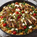 Greek Chicken and Lemon Rice (30 Minutes, One-Pot) Recipe