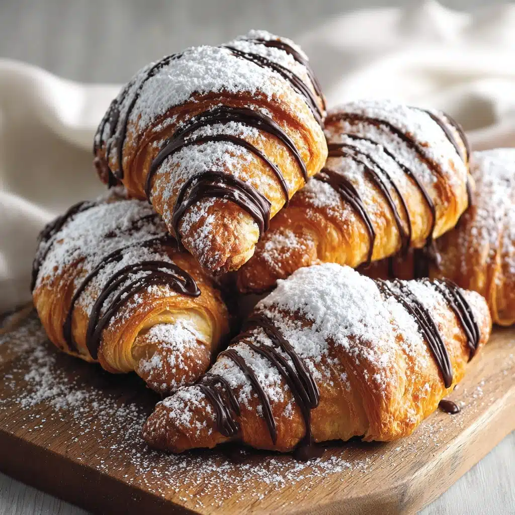 Air Fryer Croissants (with Nutella and Chocolate Chip) Recipe - Recipe Image