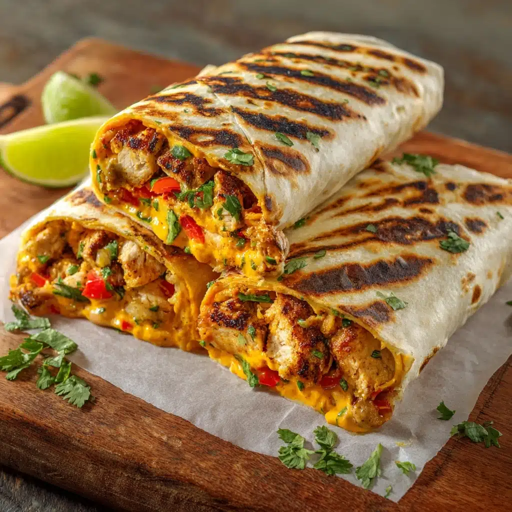 Easy Chipotle Ranch Grilled Chicken Burrito Recipe