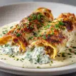 Chicken Alfredo Lasagna Rolls Recipe