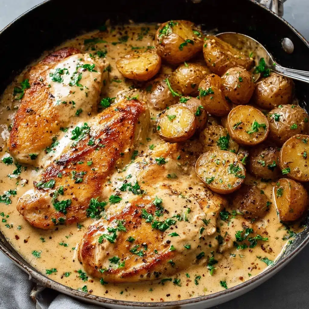 Boursin Chicken and Potatoes Recipe - Recipe Image