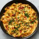 Vegan Creamy Sun Dried Tomato Pasta Recipe