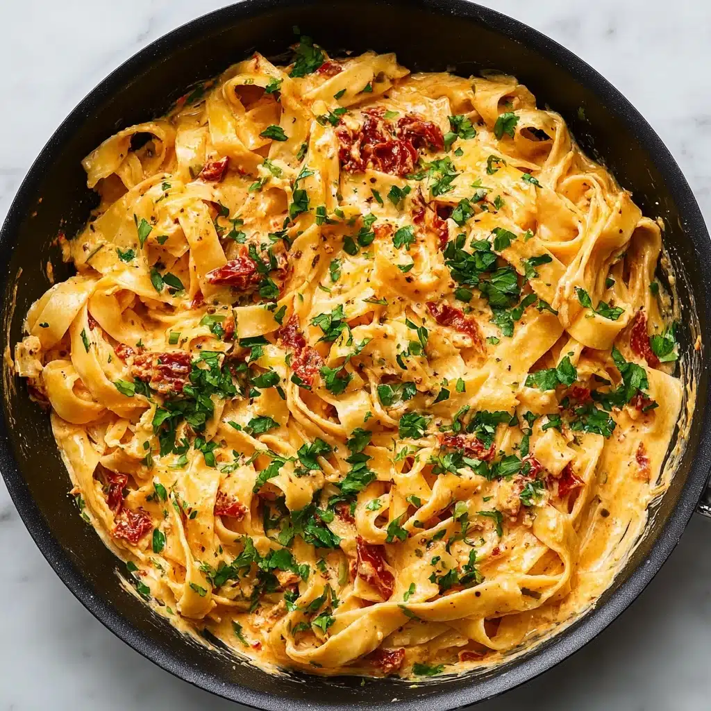 Vegan Creamy Sun Dried Tomato Pasta Recipe