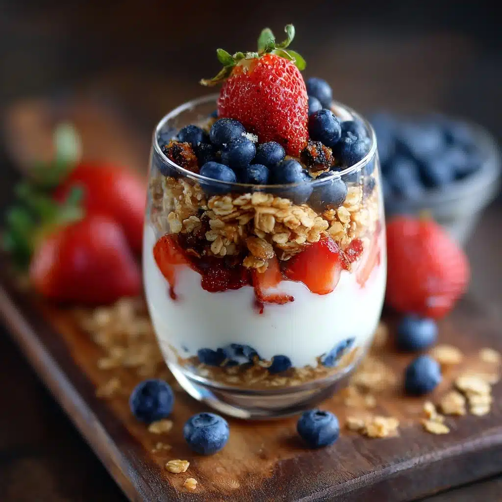 Red White and Blue Parfaits Recipe - Recipe Image