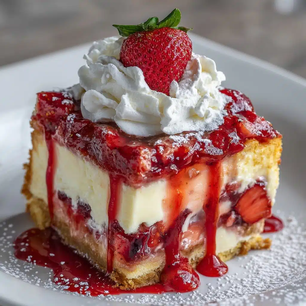 The Ultimate Strawberry Cheesecake Dump Cake Recipe - Recipe Image