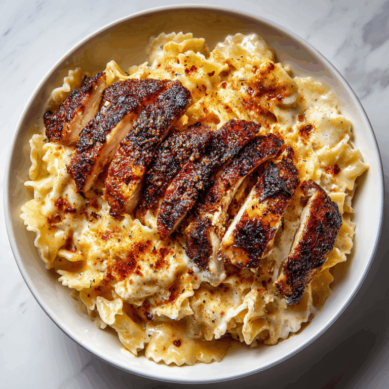 Blackened Cajun Chicken Alfredo Recipe