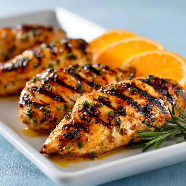 Grilled Citrus Chicken with Glaze Recipe