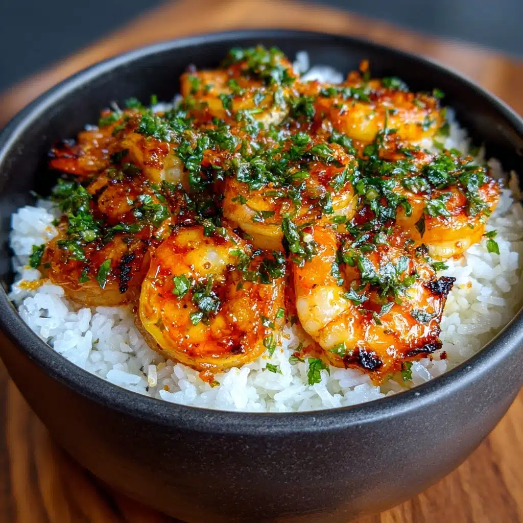 20 Minute Honey Garlic Shrimp & Rice Bowl Recipe - Recipe Image
