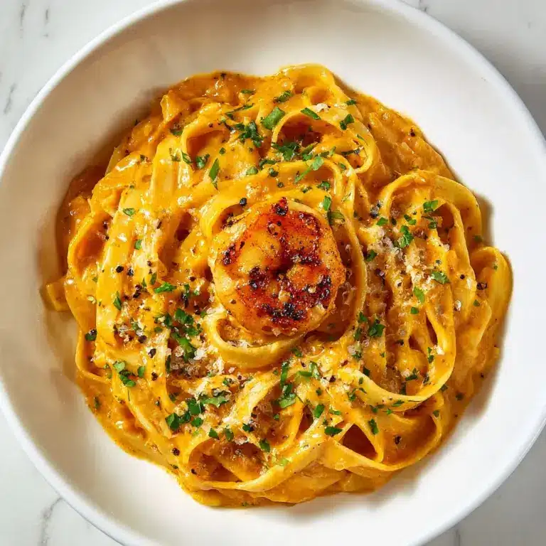 Easy Creamy Shrimp Linguine Recipe (with Garlic) Recipe