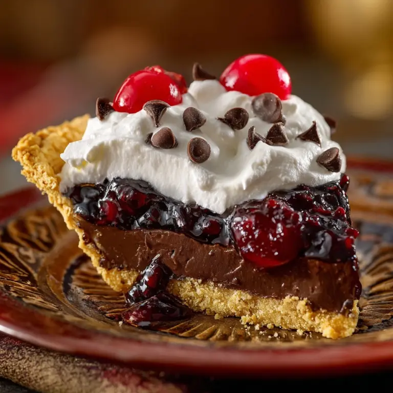 Chocolate Cherry Cream Pie Recipe