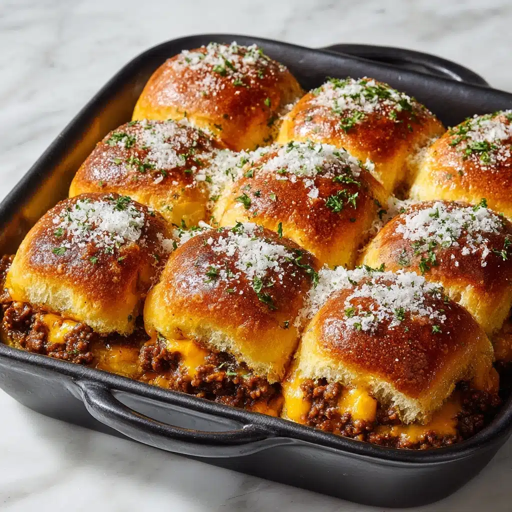 Irresistible Garlic Parmesan Cheeseburger Bombs Recipe - Recipe Image