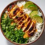 Sweet Chili Chicken Bowl with Coconut Lime Drizzle Recipe