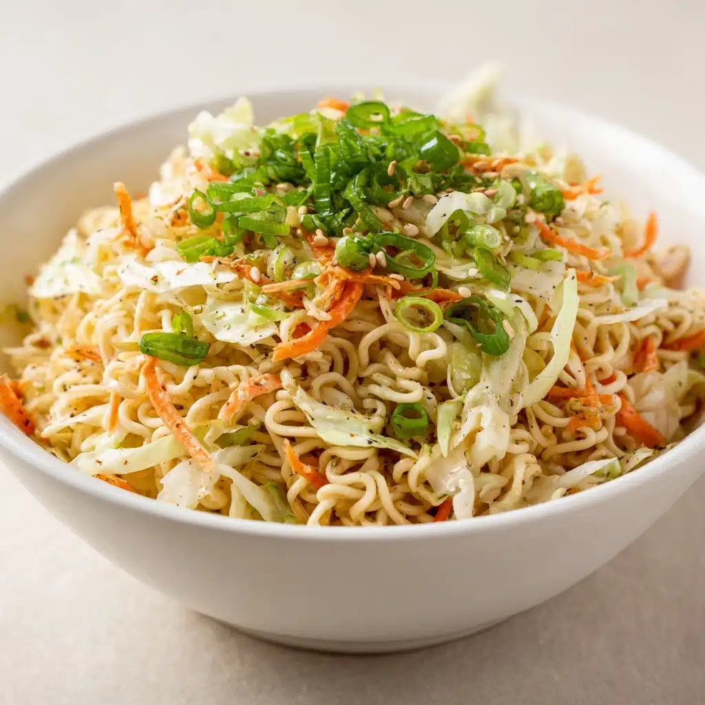 Asian Cabbage Crunch Salad with Ramen Recipe