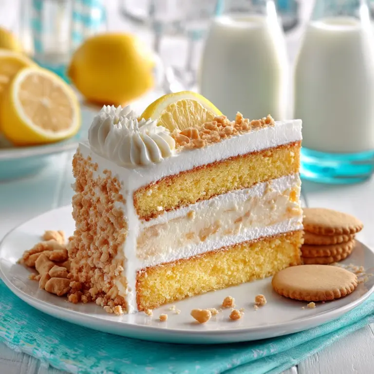 Italian Lemon Cream Cake Recipe