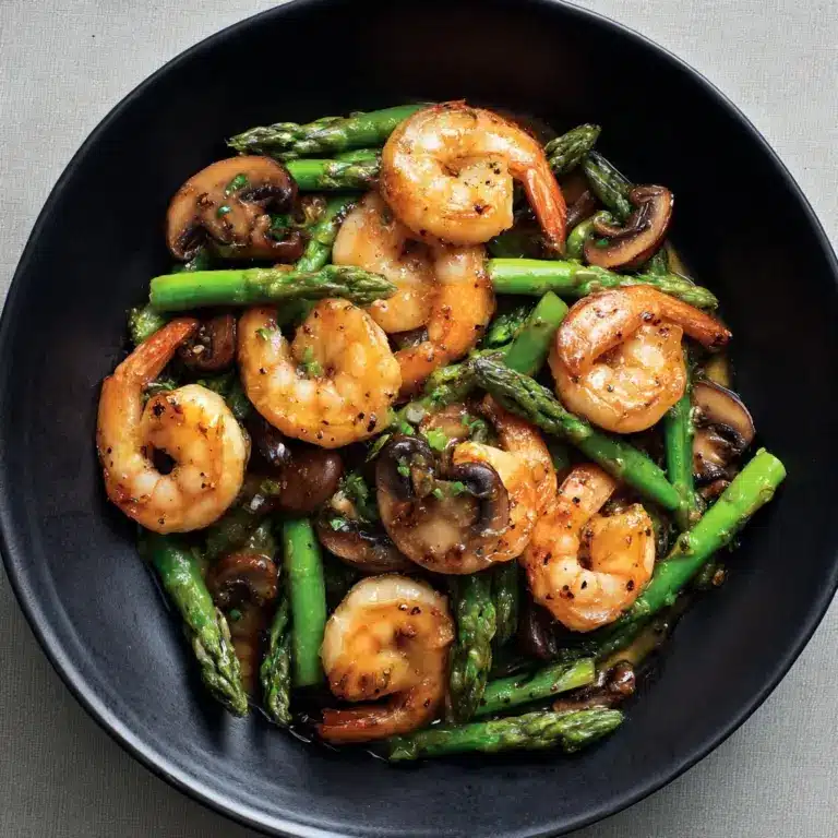 Shrimp and Asparagus Stir-Fry with Mushrooms Recipe