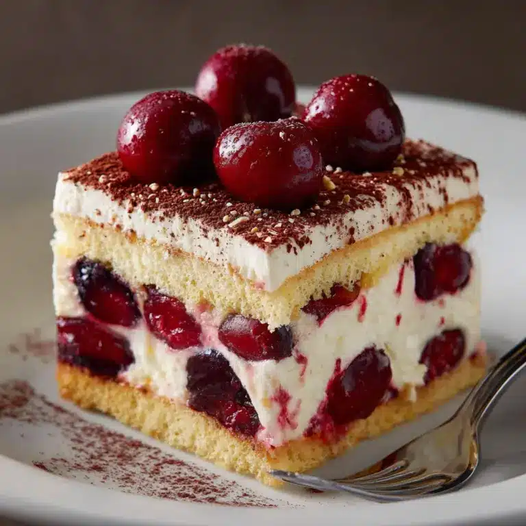 Cherry Amaretto Tiramisu Recipe : A Fruity Twist Recipe