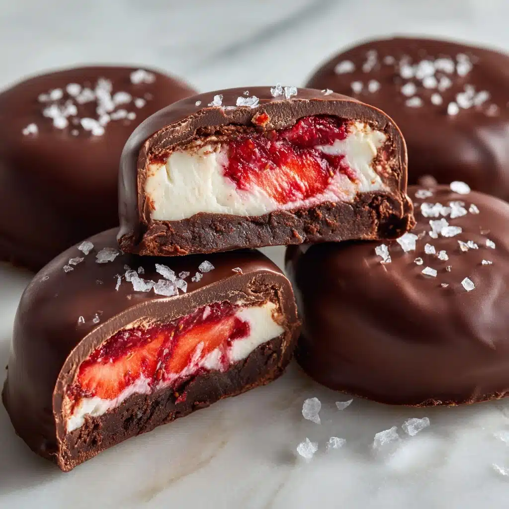 Chocolate Strawberry Frozen Yogurt Bites Recipe - Recipe Image
