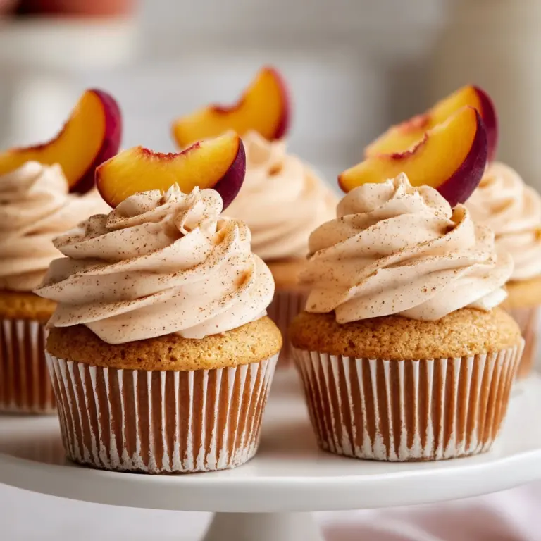 Honey Peach Cream Cheese Cupcakes Recipe