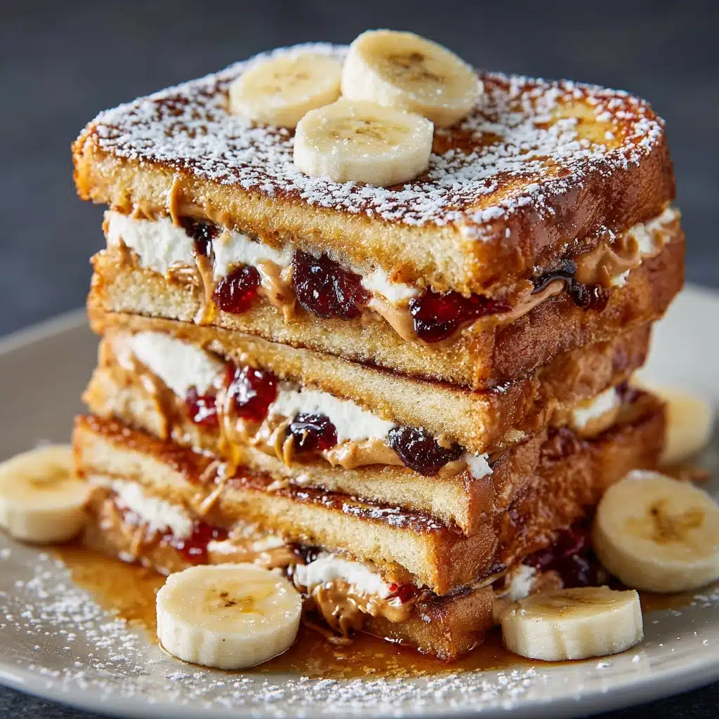 Peanut Butter and Jelly Stuffed French Toast Recipe - Recipe Image